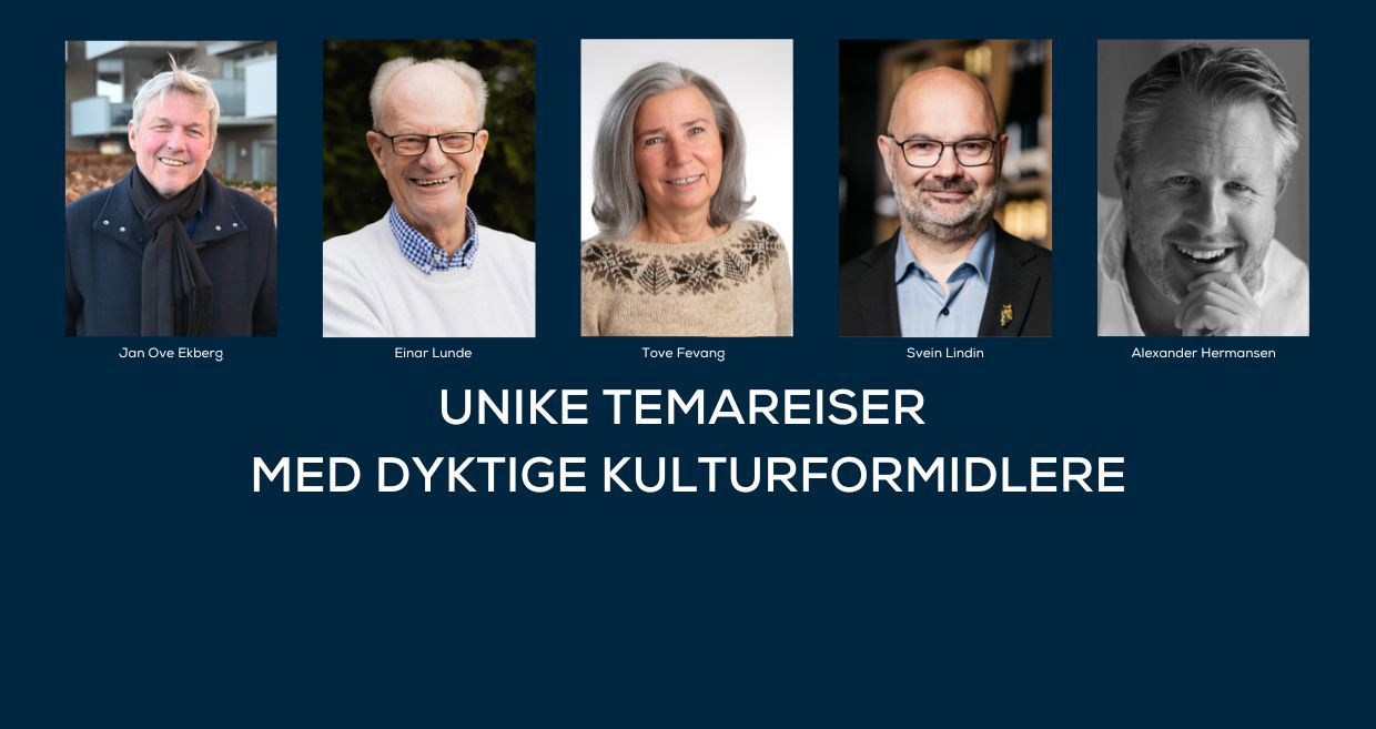 Unike Reiser med Temareiser Fredrikstad sine dyktige reiseledere