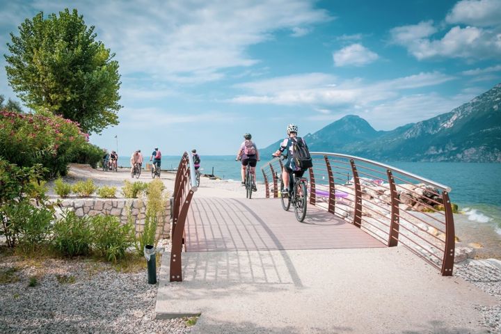 Aktiv ferie med Temareiser Fredrikstad, Sykkeltur ved Gardasjøen