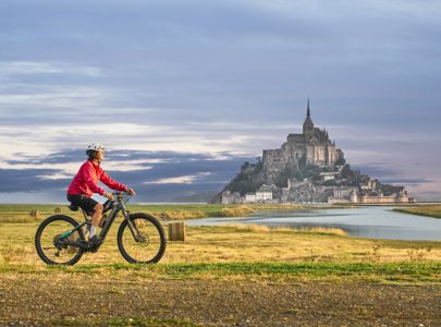 Sykkel Mont St Michel Credit Uwe Moser