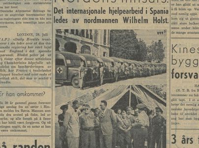 Avisutklipp Arbeiderbladet 1937